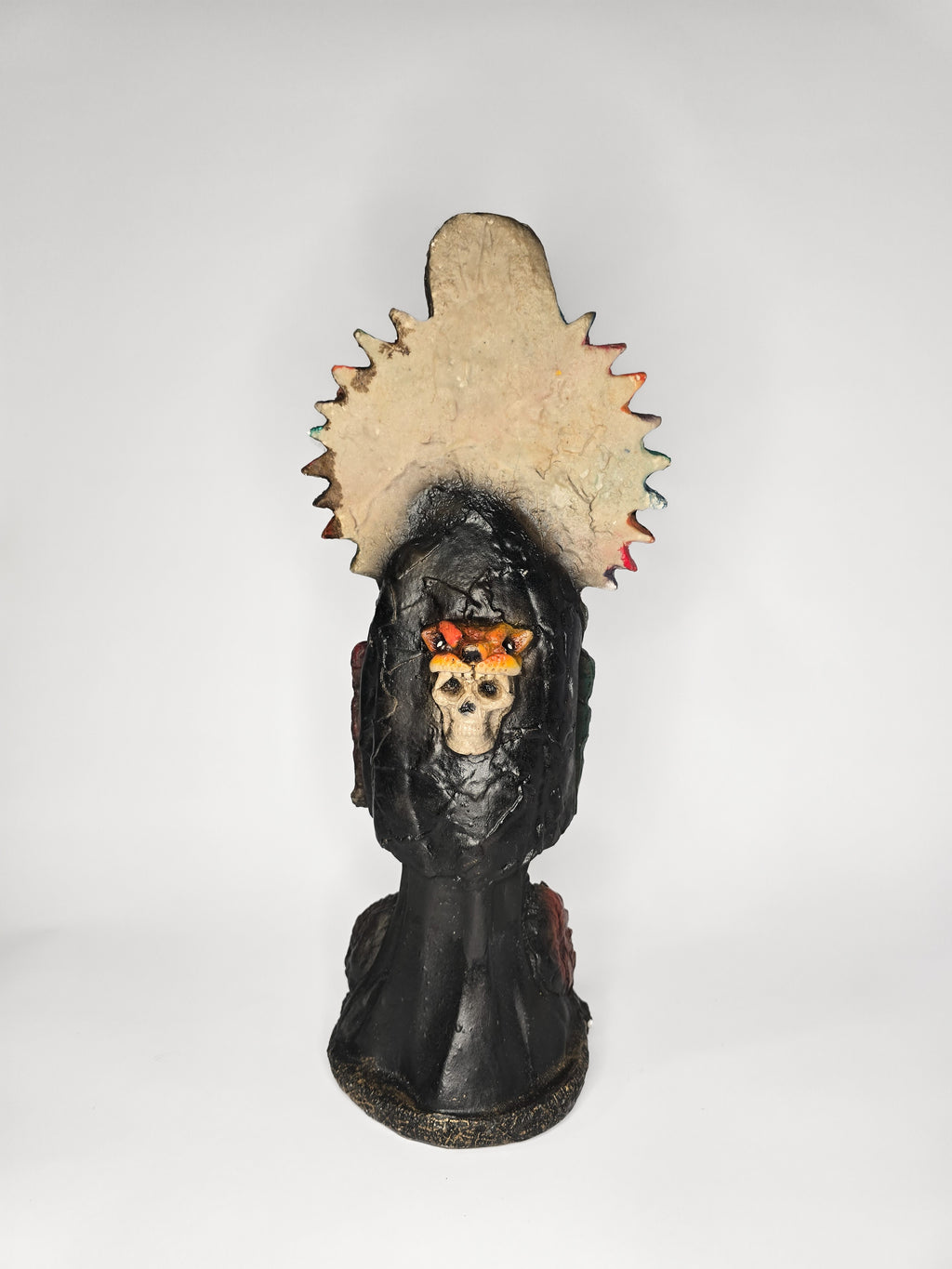 Black Aztec Santa Muerte 16"