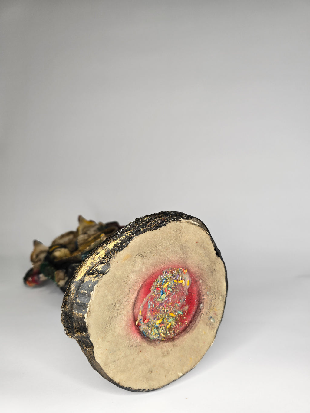 Black Aztec Santa Muerte 16"