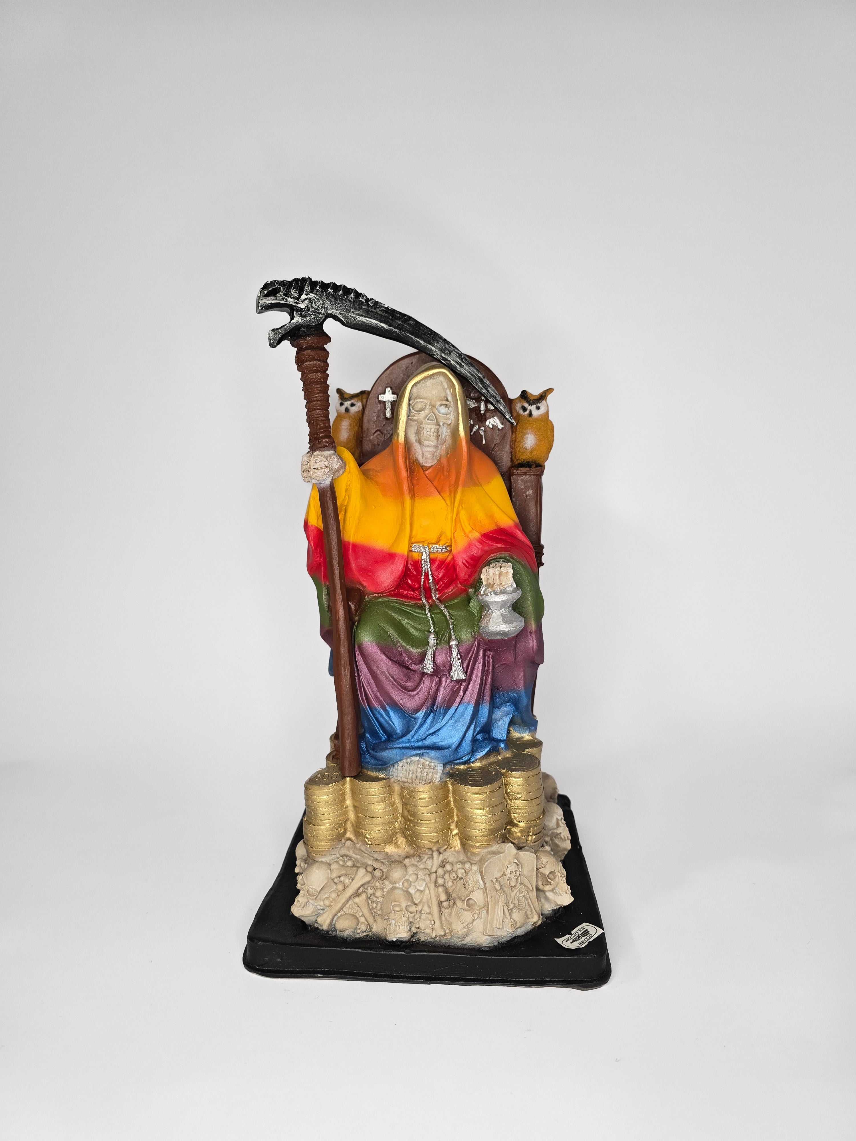 7 Color Santa Muerte Throne 13"