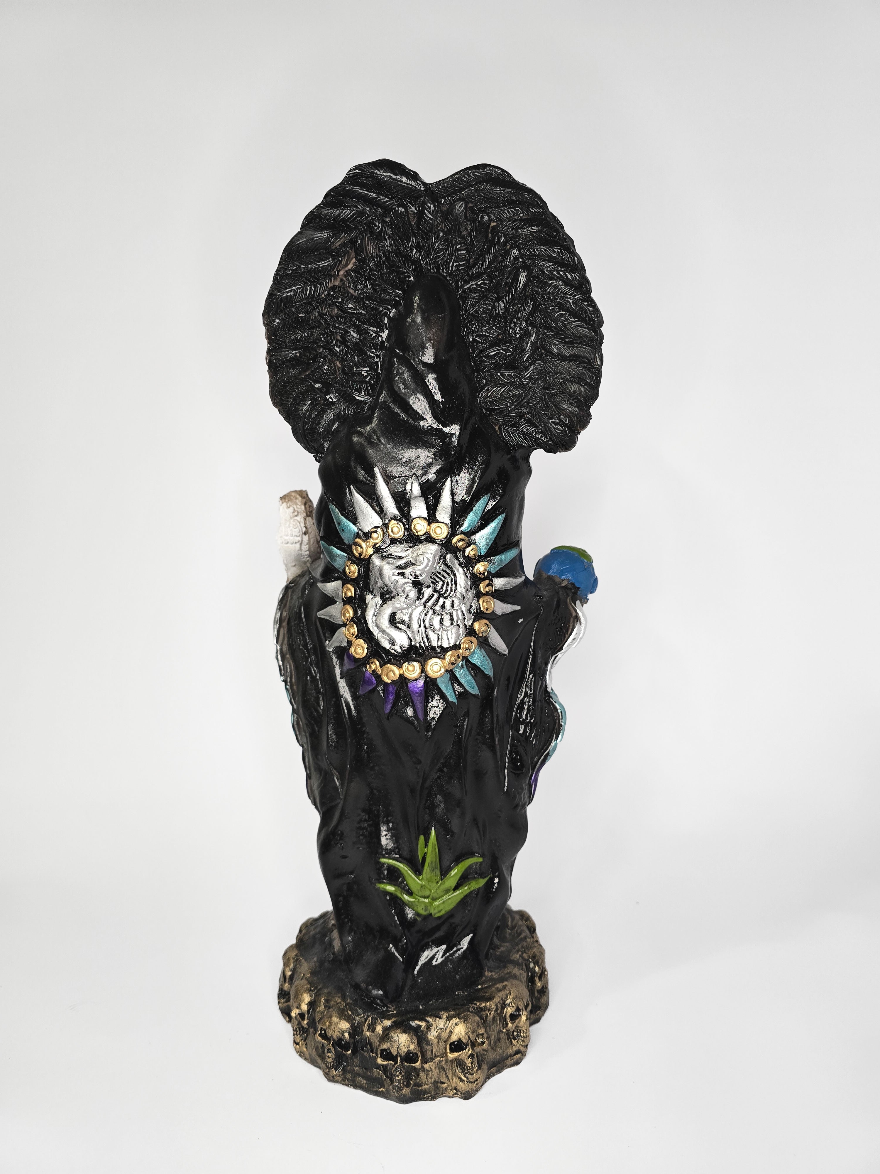 7 Color Aztec Santa Muerte 17"