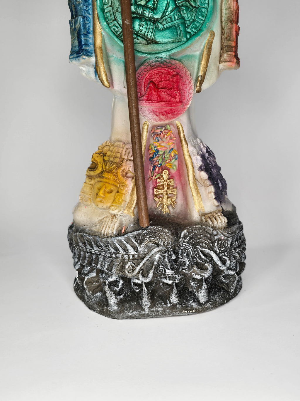 White Aztec Santa Muerte 16"