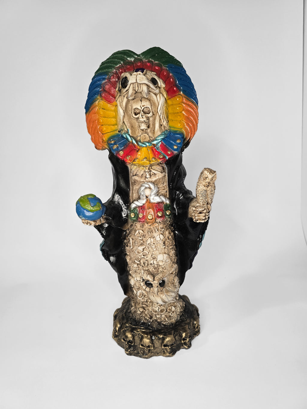 7 Color Aztec Santa Muerte 17"