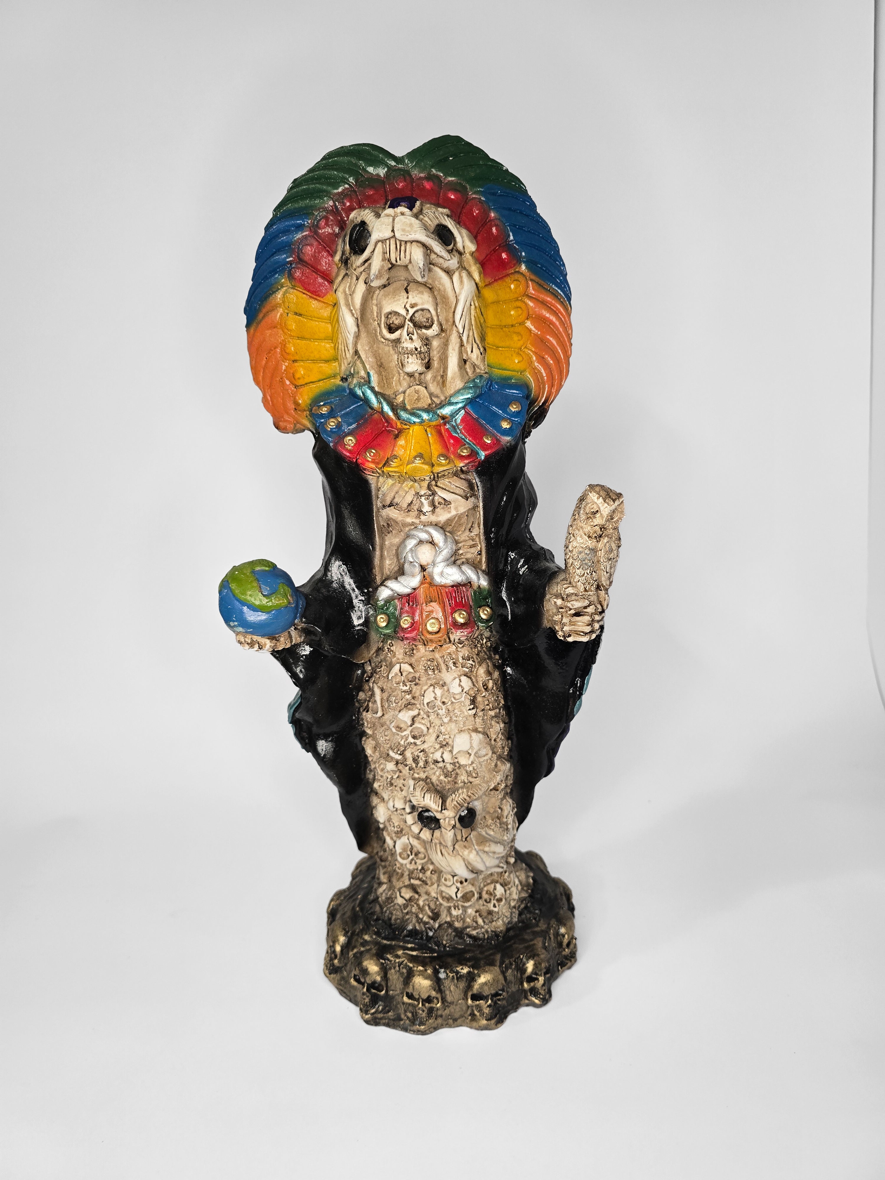 7 Color Aztec Santa Muerte 17"