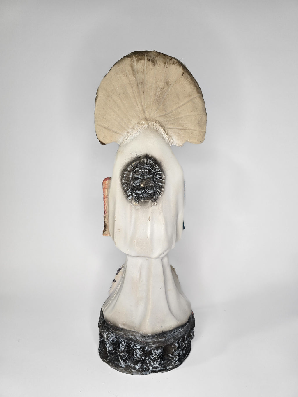 White Aztec Santa Muerte 16"